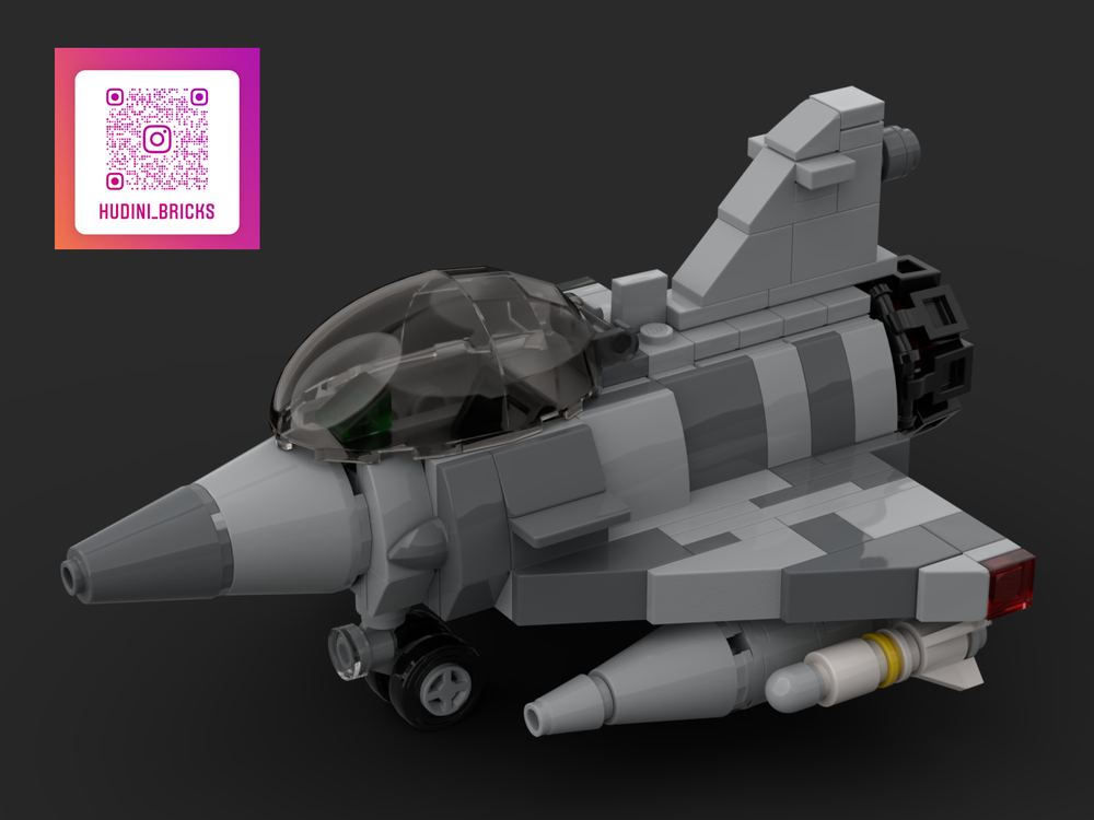 LEGO MOC Mirage 2000 Chibi Scale Jet By Legomania Josh Rebrickable