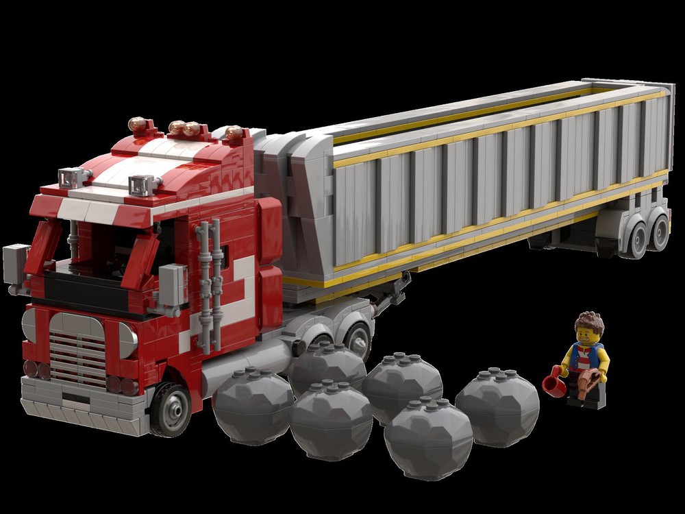 LEGO MOC Freightliner Argosy With Tipper Trailer By JPCreations