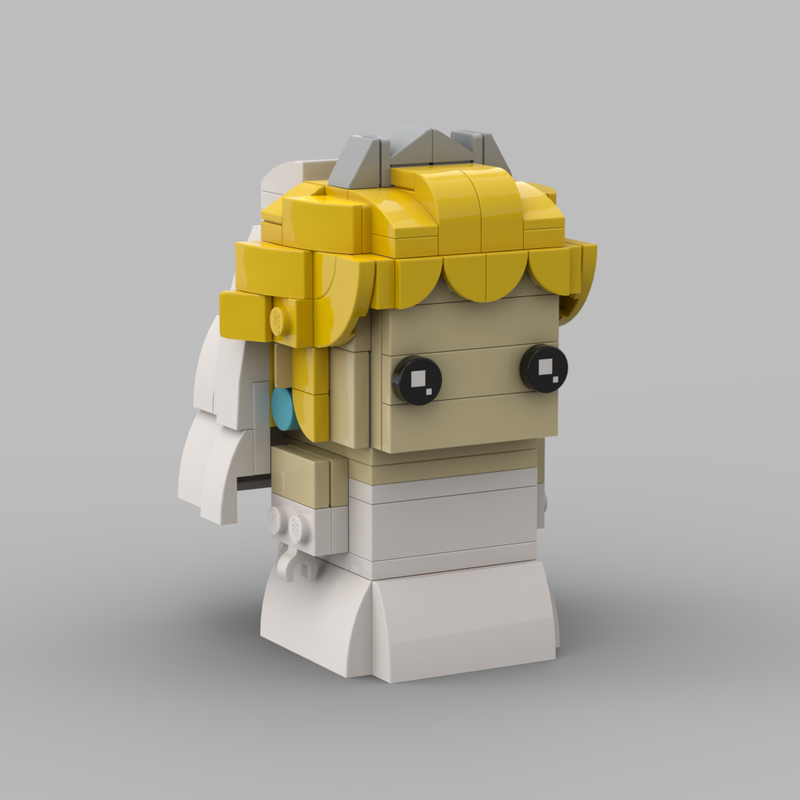 LEGO MOC Brickheadz Wedding Dress Princess Peach By Brickheaderz