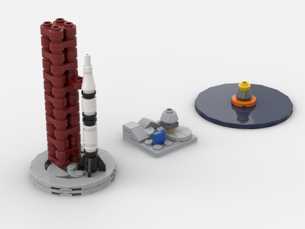 LEGO MOC Saturn V 1 1 570 Scale By KineticKit Rebrickable Build