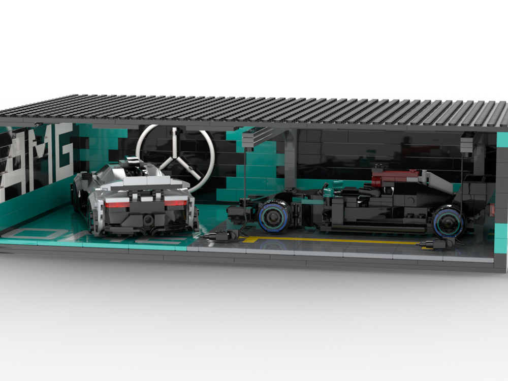 LEGO MOC Speed Champions Garage AMG By ElliL3go Rebrickable Build