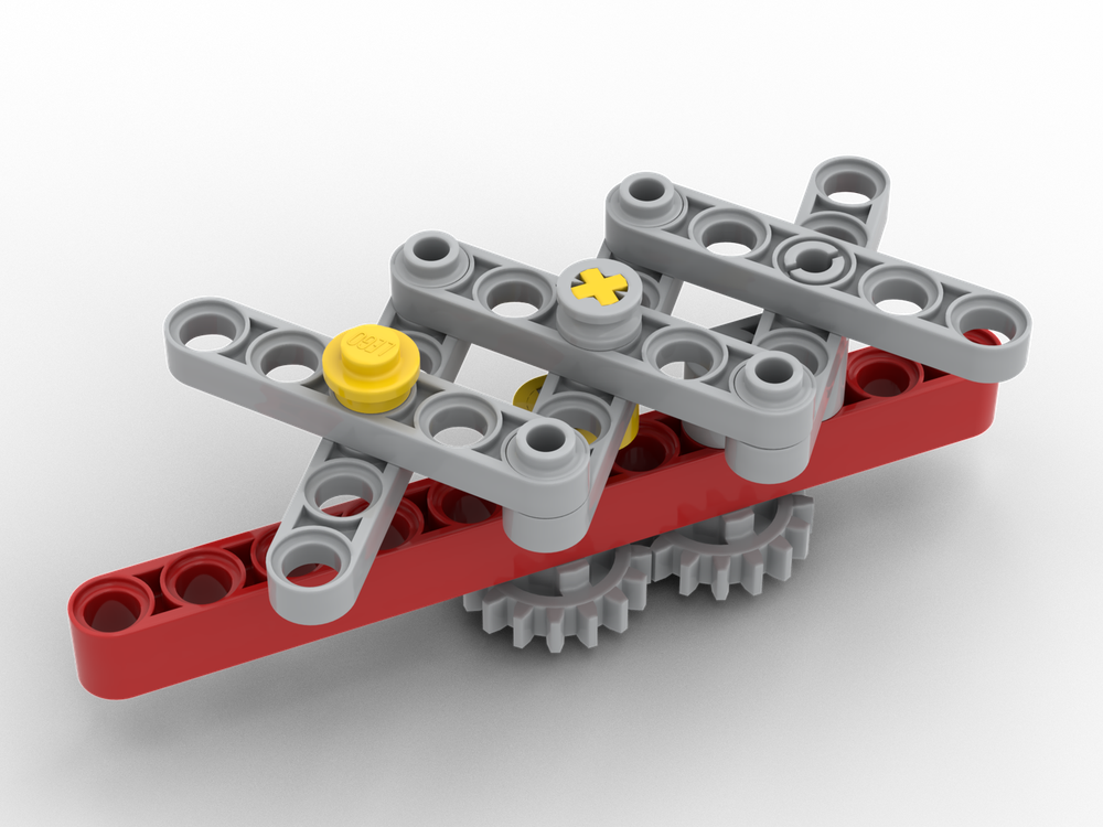 Lego Moc Straight Line Reciprocating Mechanism By In Rebrickable