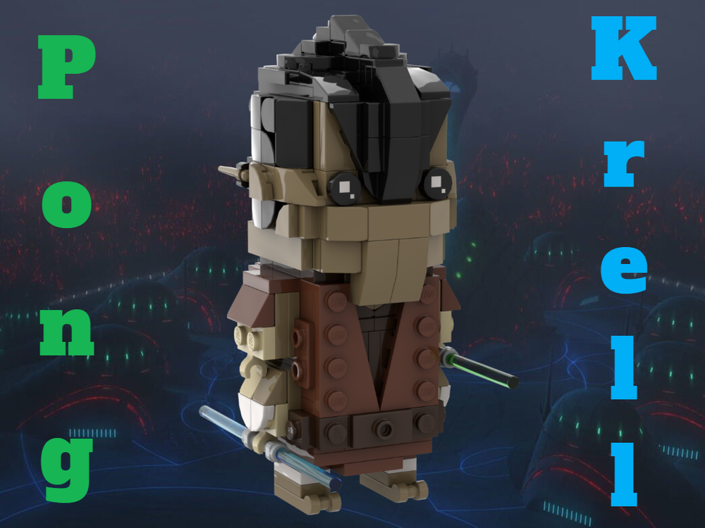 LEGO MOC Pong Krell Brickheadz By Ant0noo Rebrickable Build With LEGO