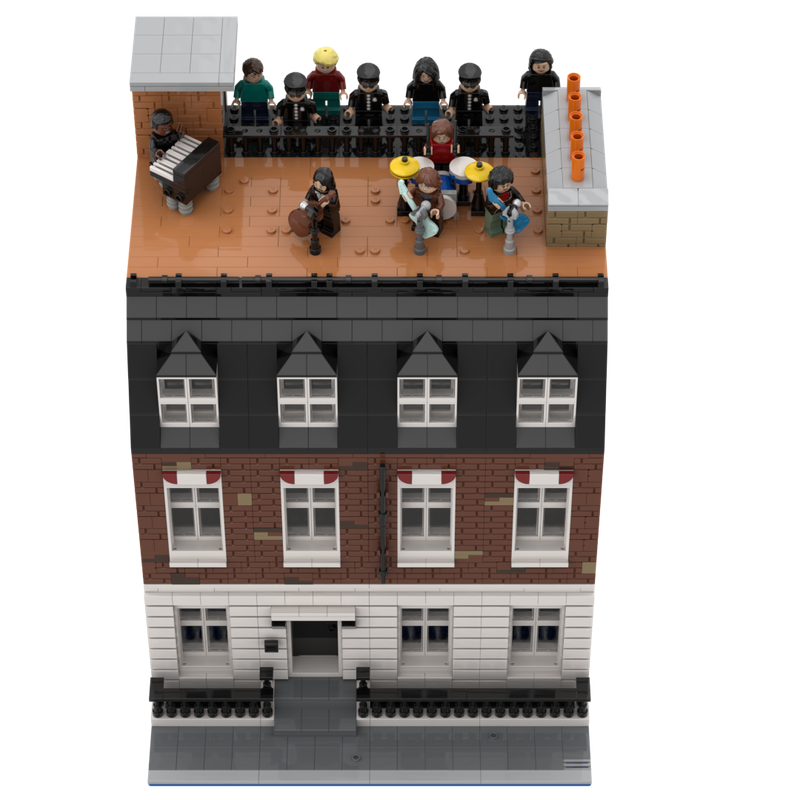 Lego Moc The Beatles Apple Studio On Savile Row With Get Back Rooftop