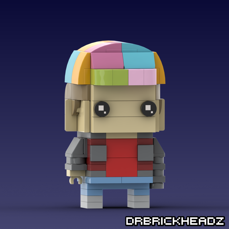 Lego Moc Marty Mcfly Back To The Future Part Ii Brickheadz By