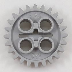 LEGO PART 3648b Technic Gear 24 Tooth New Style With Single Axle Hole