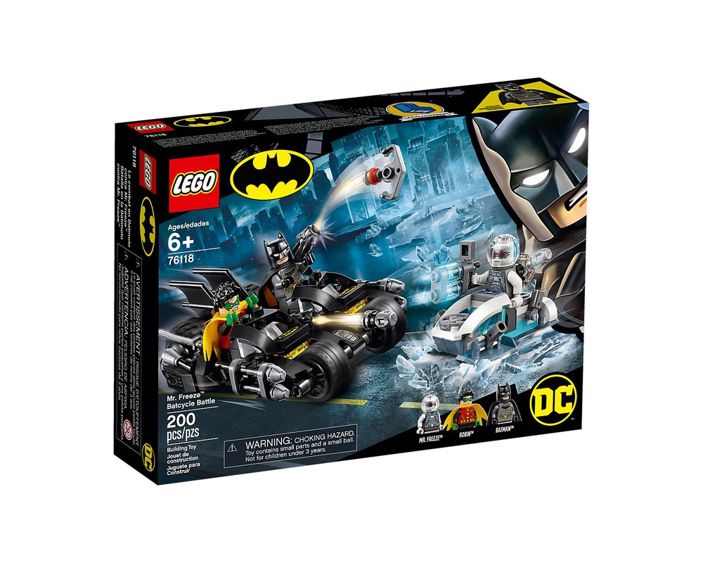 lego set 76118-1 - mr. freeze batcycle battle