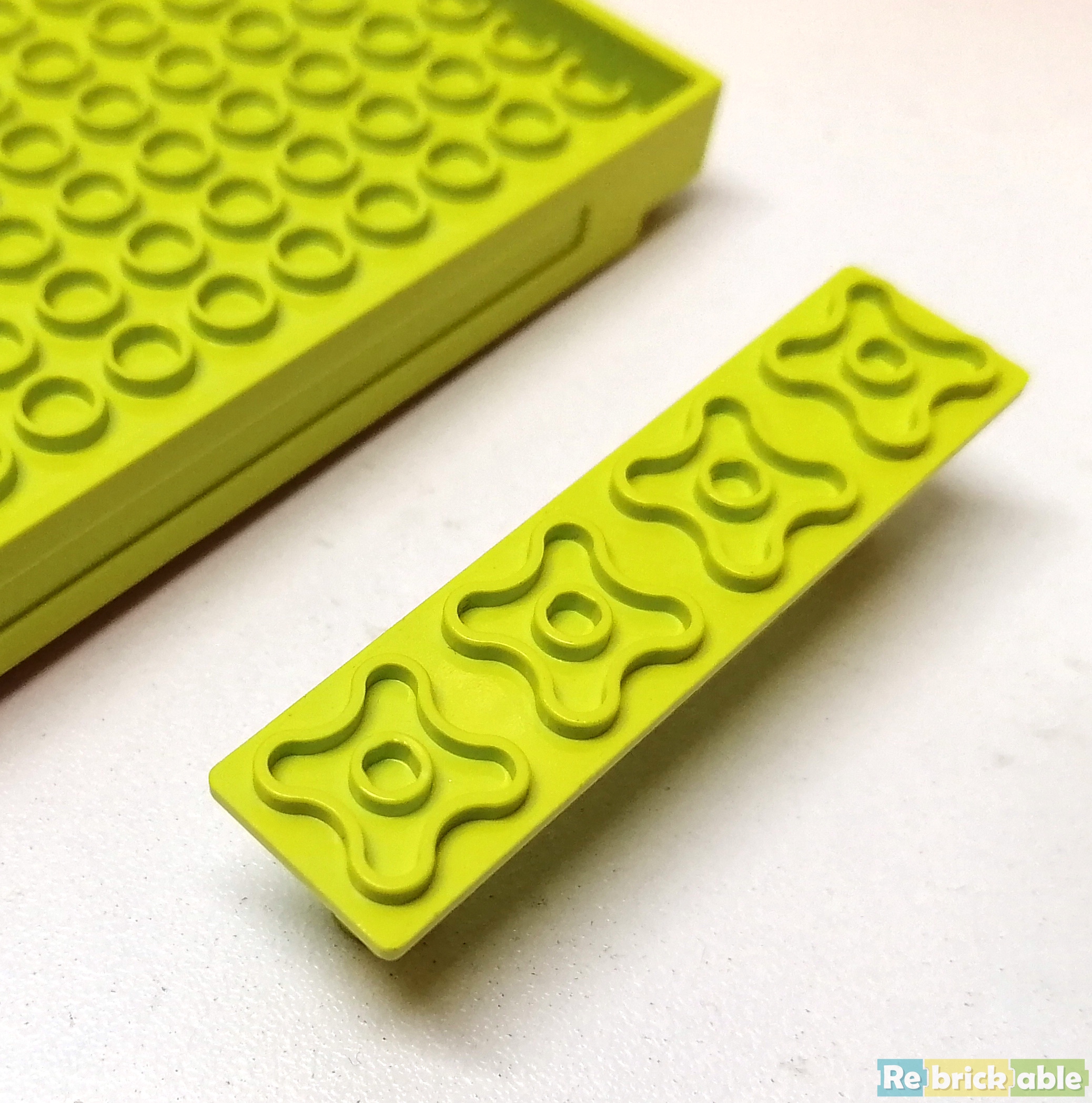 New LEGO Lot of 4 Lime Green 4x4 Rounded Corner Plates Friends Girls Pieces 