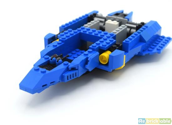 MOC Review: MOC-78824 - Blue Falcon (F-Zero) | Rebrickable - Build