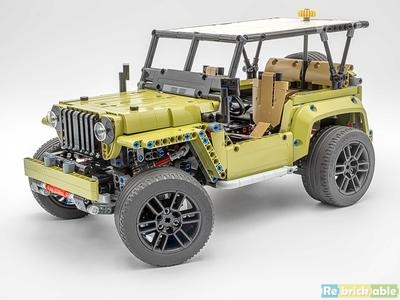 Review: MOC-73674 Willys Jeep – 42110 Alternate | Rebrickable - Build ...