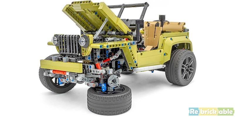 LEGO MOC 42110 C model - Jeep Wrangler Bruiser Conversion by gyenesvi