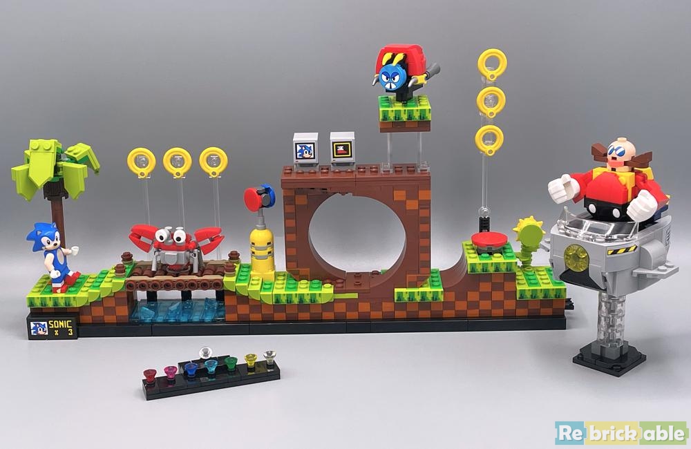 Lego lança primeiro kit do Sonic, baseado na fase Green Hill Zone