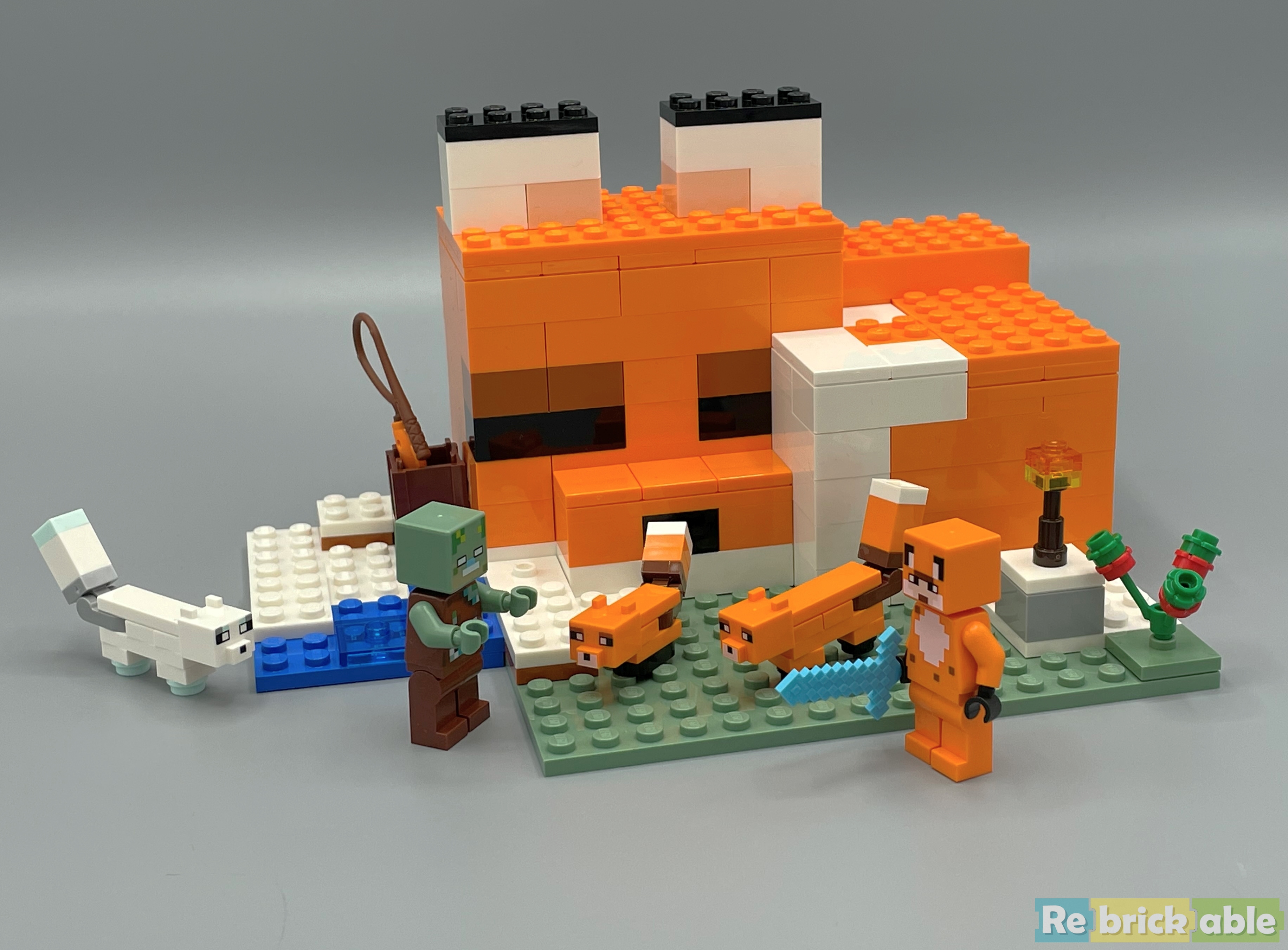 Review 21178 1 The Fox Lodge Rebrickable Build with LEGO