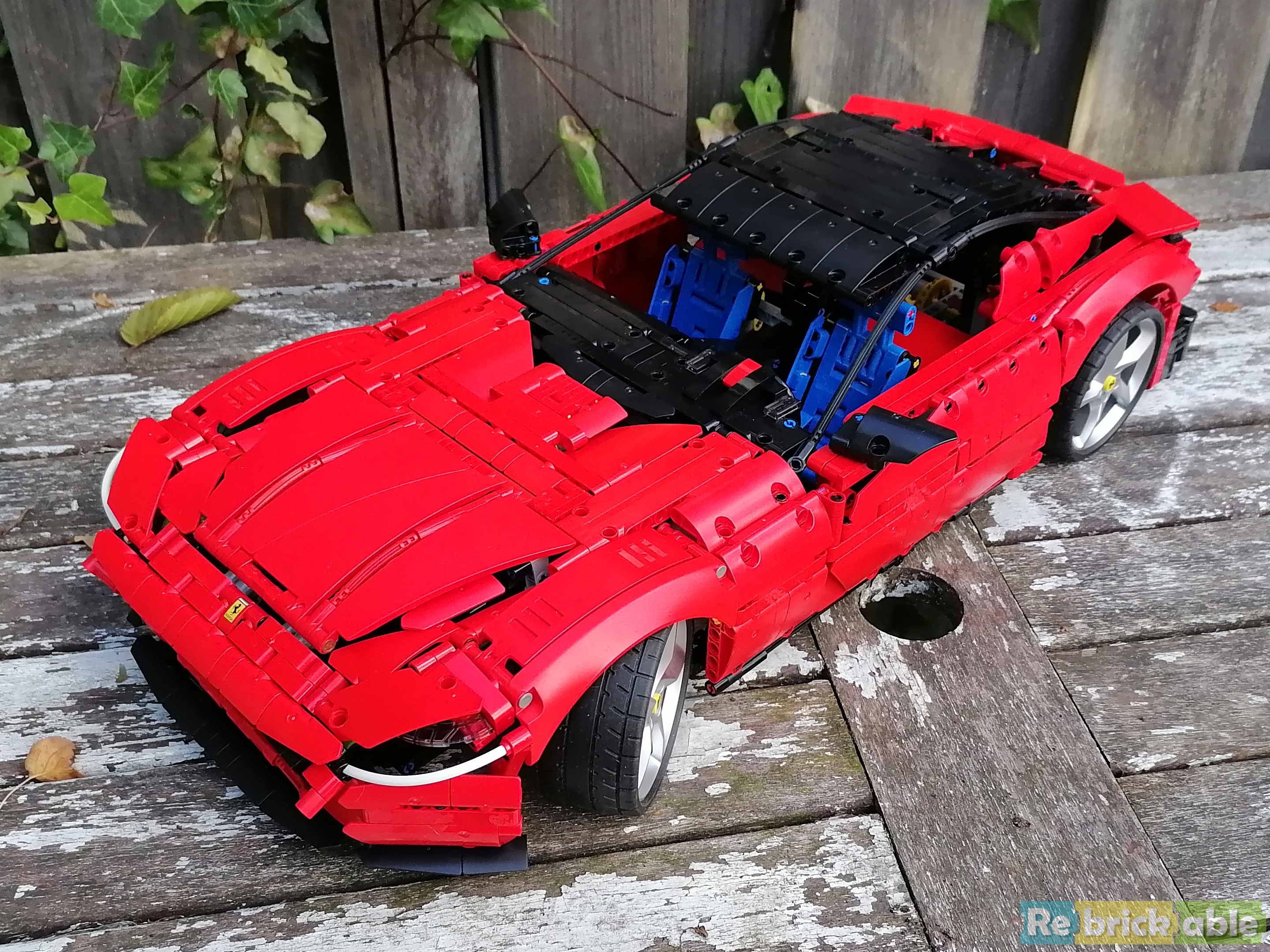 Looks awesome, but inside LEGO Technic 42143 Ferrari Daytona SP3  detailed building review part 1 