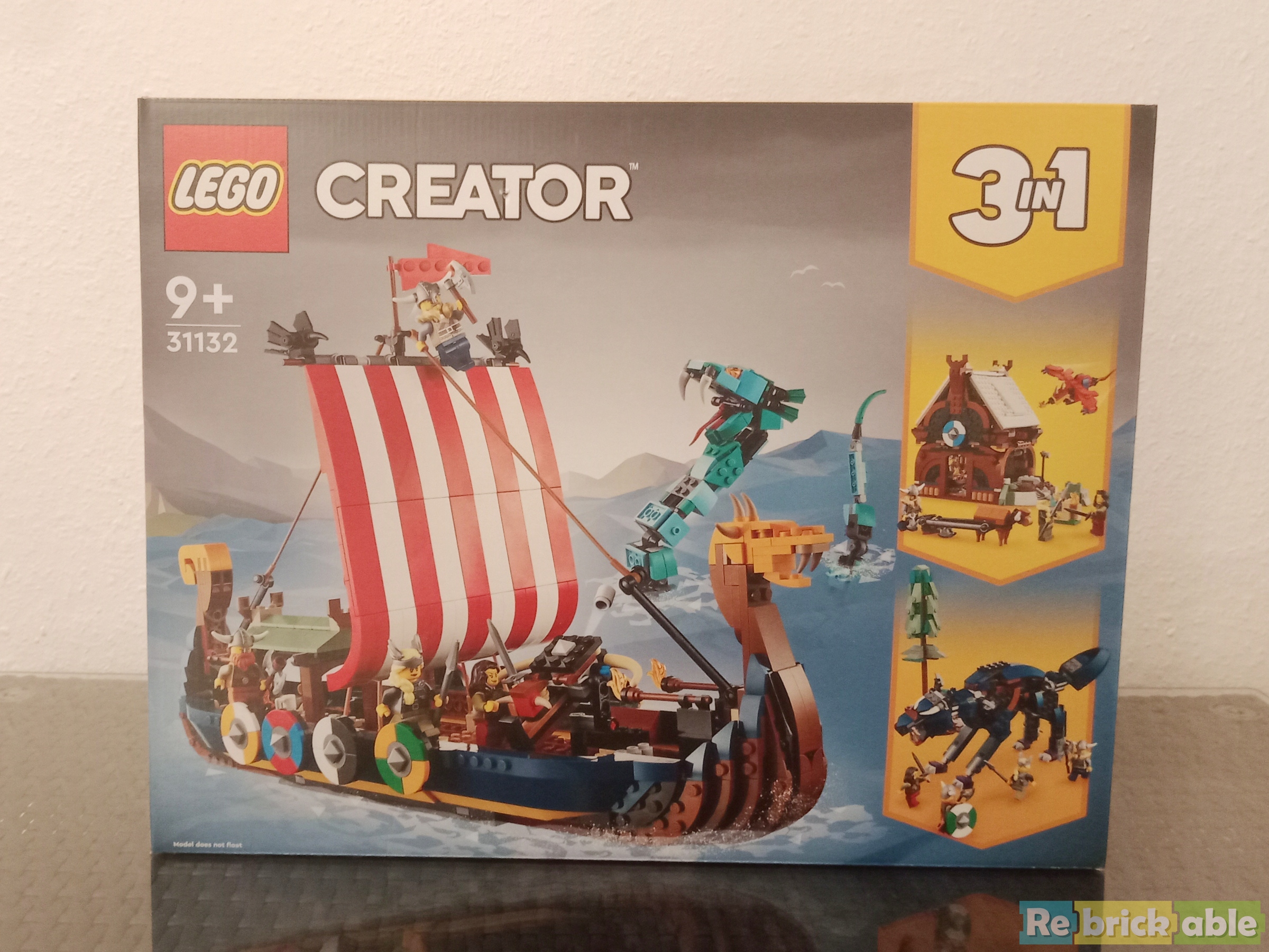 Review: 31132-1 - Viking Ship and the Midgard Serpent | Rebrickable ...