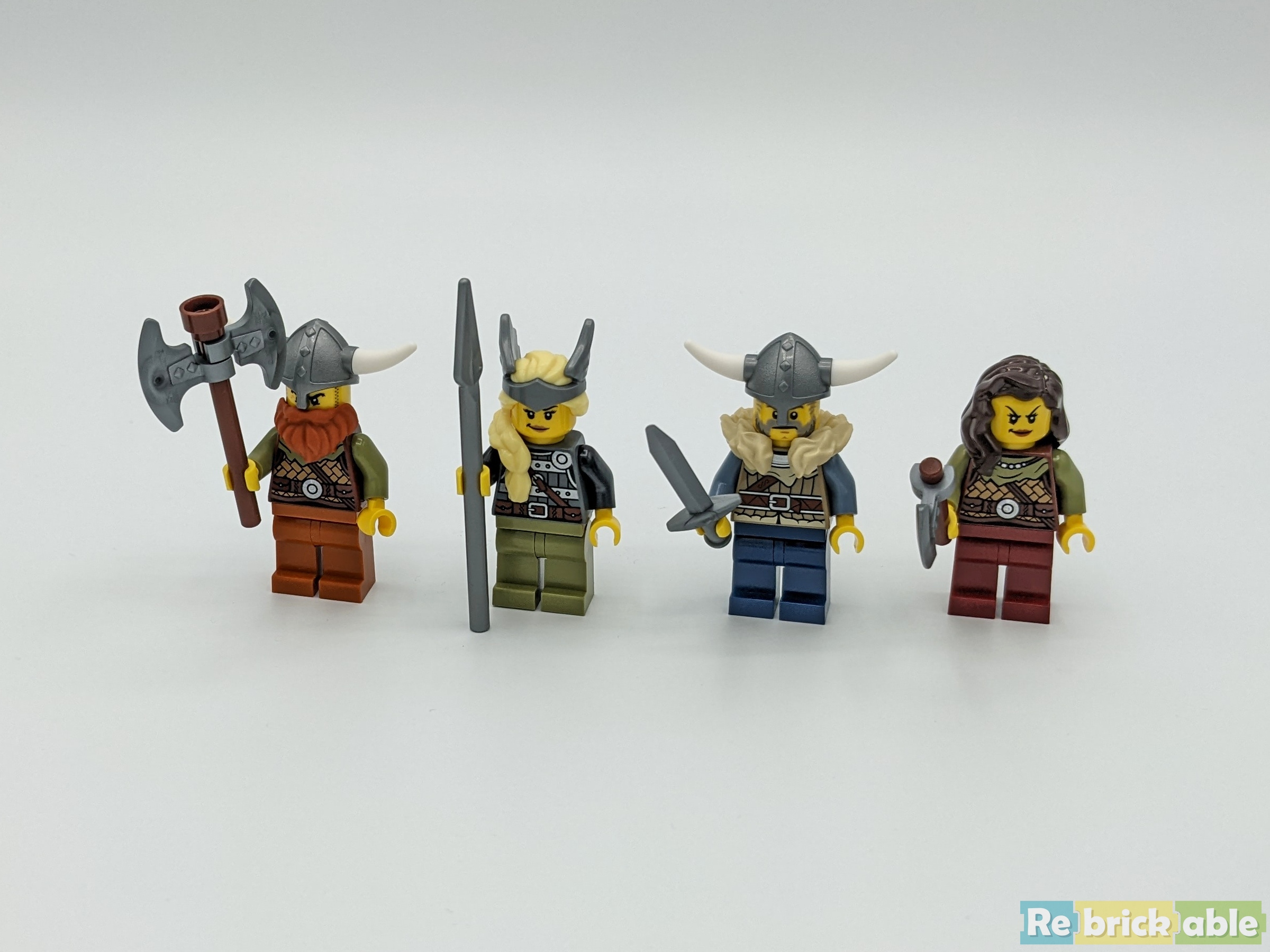 LEGO® Viking Warrior Male Creator Minifigure with Dark Orange