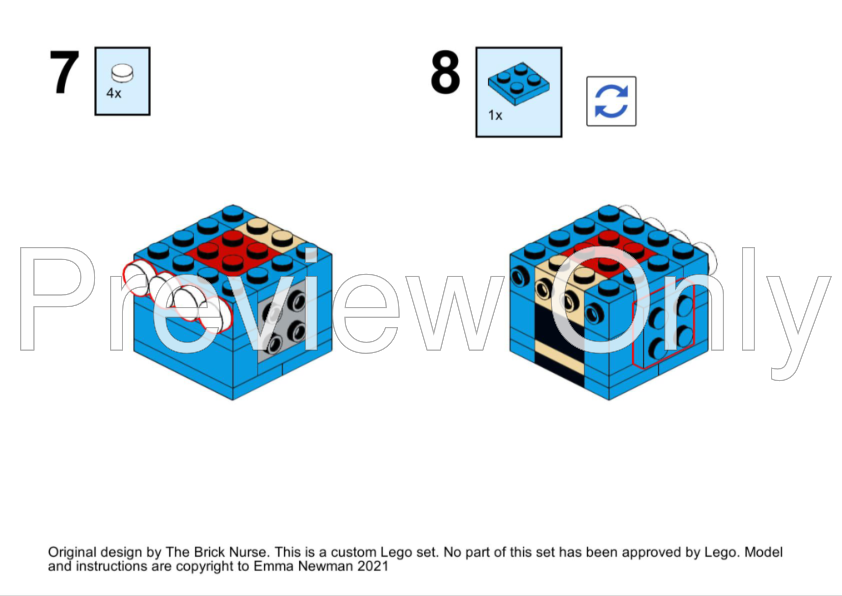 LEGO MOC FrankNFurter from The Rocky Horror Picture Show in Surgical