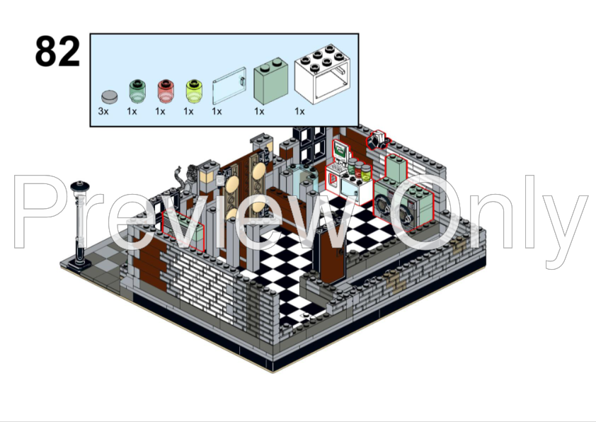 LEGO MOC Arkham Asylum Modular by MadWaxBE Rebrickable Build with LEGO