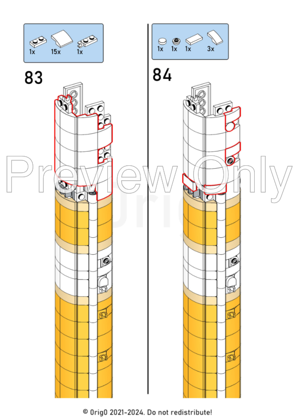 LEGO MOC Delta IV Heavy with Parker Solar Probe [Saturn V scale