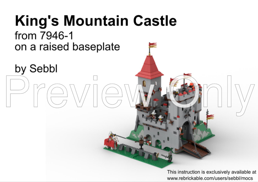 LEGO MOC King's Mountain Castle from 7946 by sebbl - with LEGO