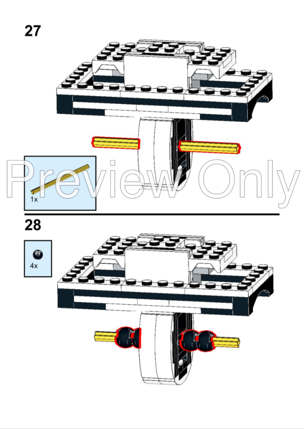 LEGO MOC Maxifigure stand for LEGO Scout Trooper helmet (Set 75305) by BrickWilder Rebrickable