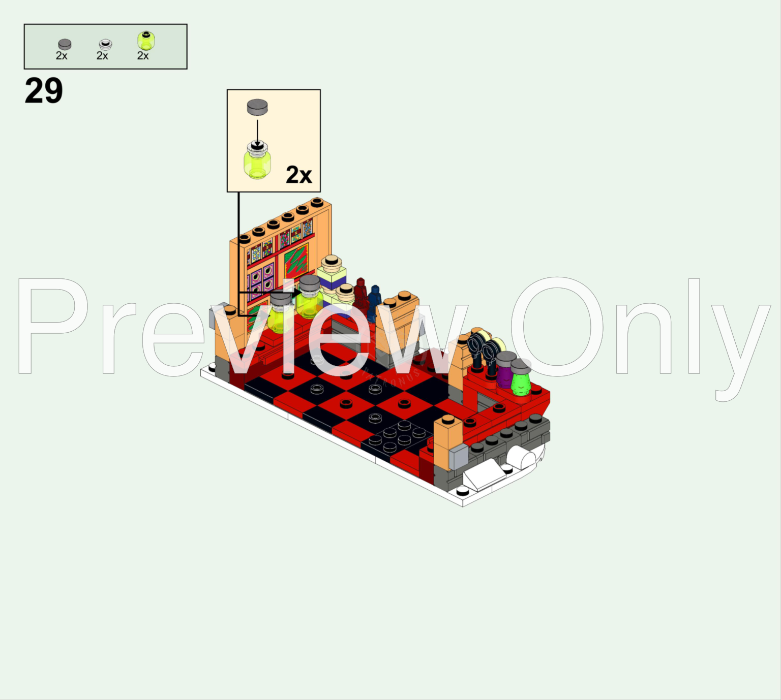 LEGO MOC-104128 Hogsmeade Village Zonko's Joke Shop - SP014 by