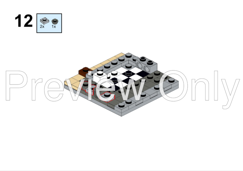 LEGO MOC Mini Modular 10260 Downtown Diner by christromans