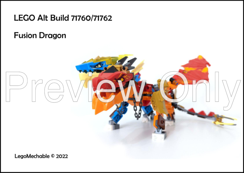 LEGO MOC Fusion Dragon by LegoMechable Rebrickable Build with LEGO