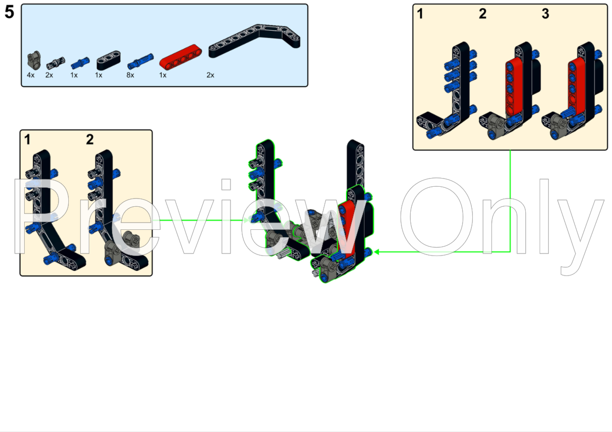 LEGO MOC Submarine (42082 Rough Terrain Crane c-model) by klimax 