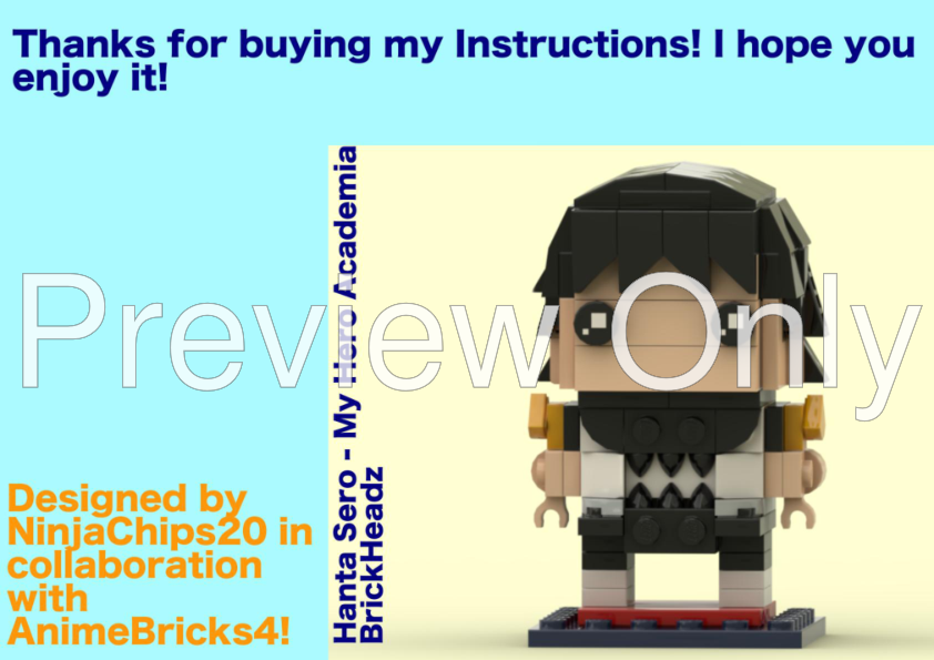 Lego Moc Hanta Sero My Hero Academia Brickheadz By Ninjachips Rebrickable Build With Lego
