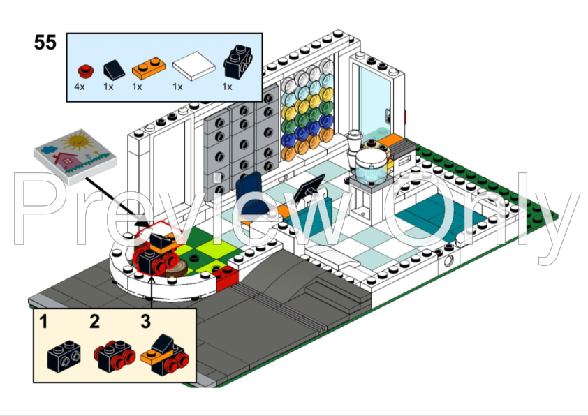 LEGO® MOC Matériel médical d'hôpital support d'égouttement