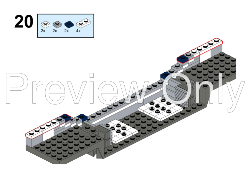 LEGO MOC 60197-inspired commuter train (8-wide/1:48 scale) by dsd