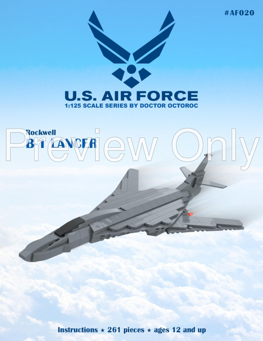 LEGO MOC B-1 Lancer (AF020) By LtOctoroc | Rebrickable - Build With LEGO