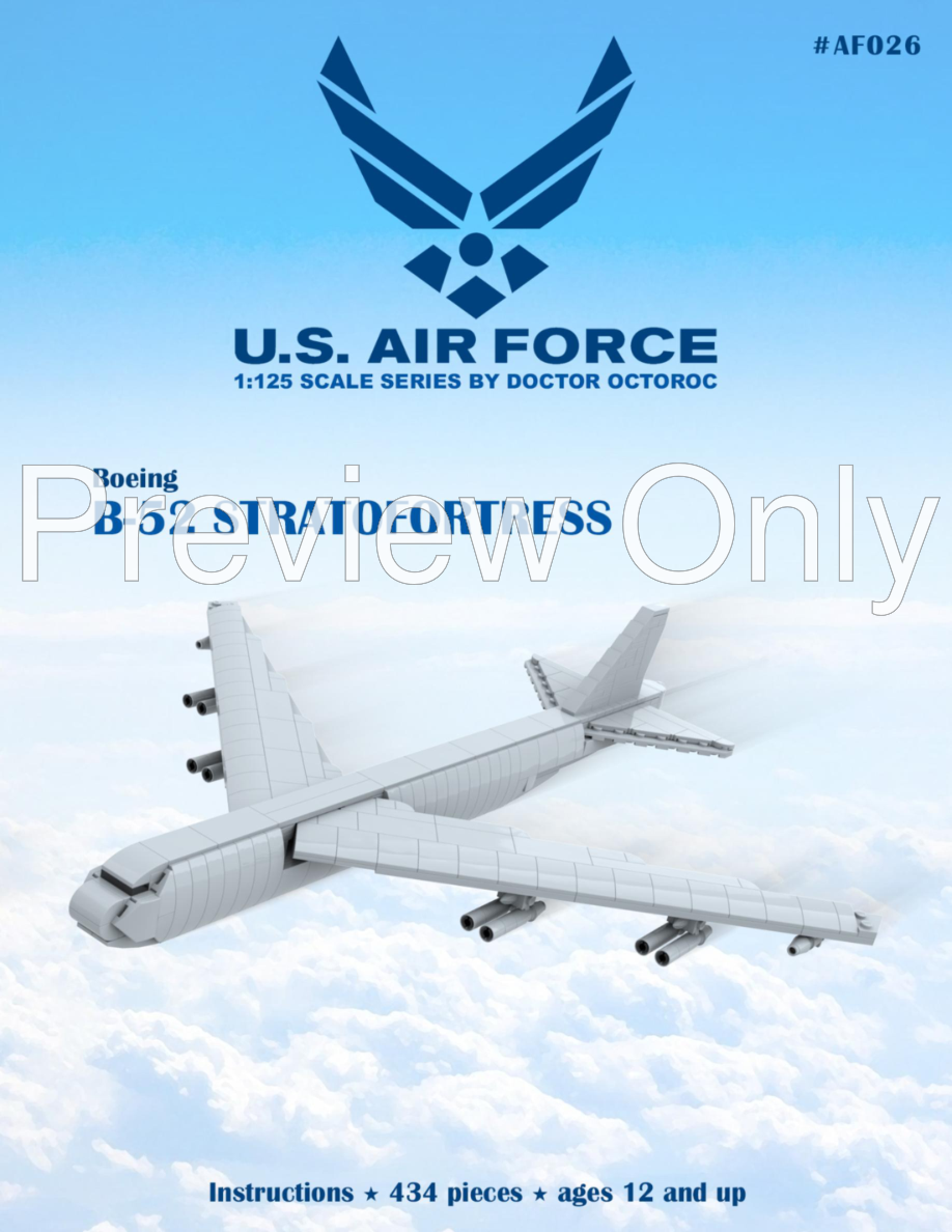 LEGO MOC B-52 Stratofortress (AF026) By LtOctoroc | Rebrickable - Build ...