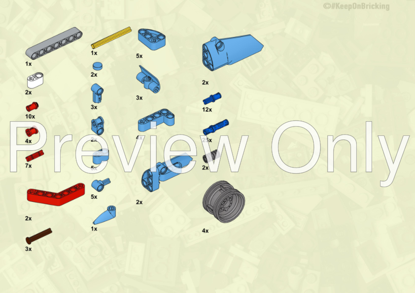 LEGO MOC 42134 Quadbike by Keep On Bricking Rebrickable Build with LEGO