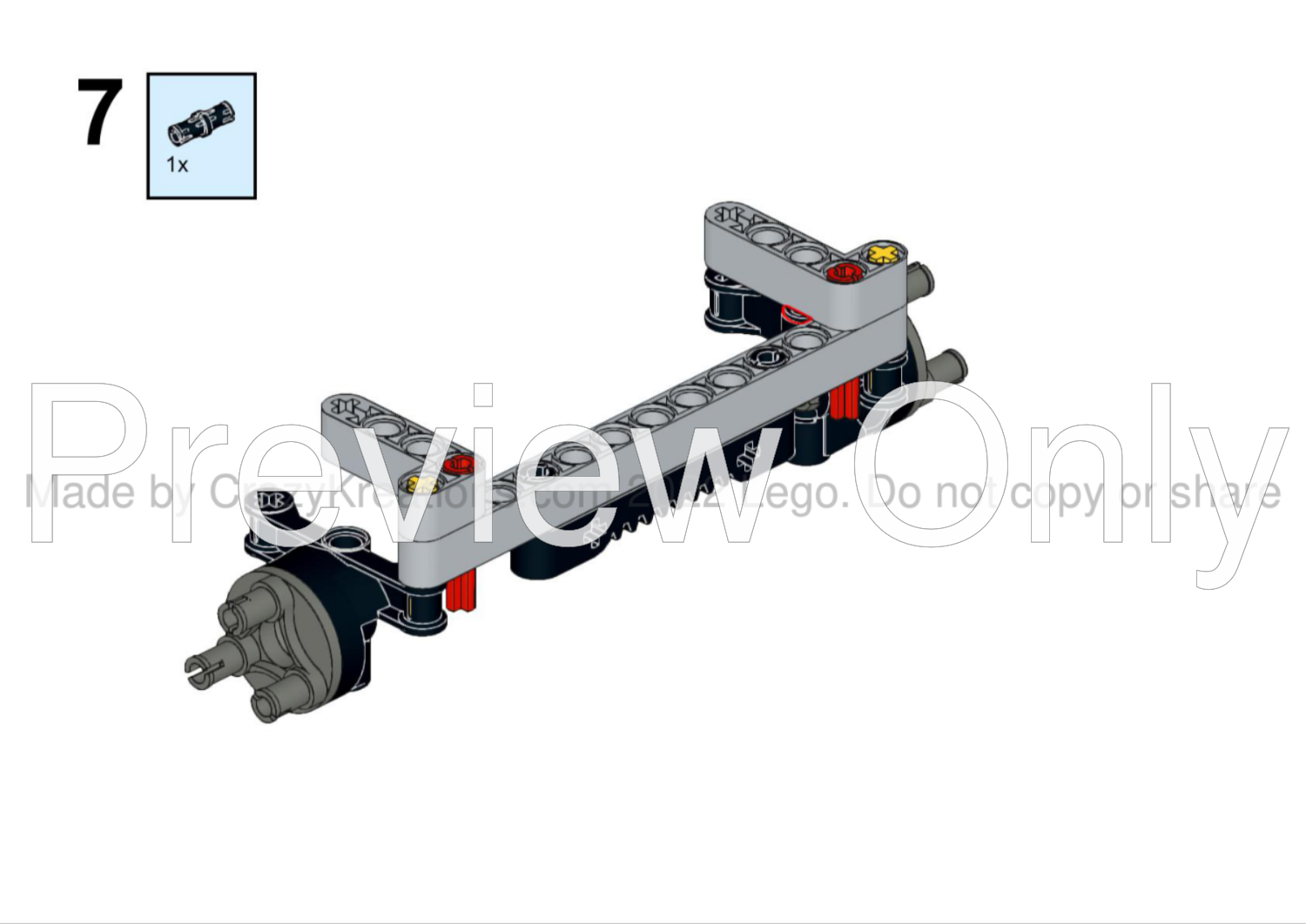 LEGO MOC 2 in 1 Tradie Tray Mod for 42126 by CrazyKreations