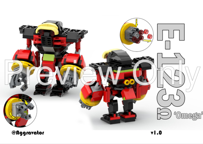 LEGO MOC Sonic Heroes E 123 Omega by Aggravator Rebrickable