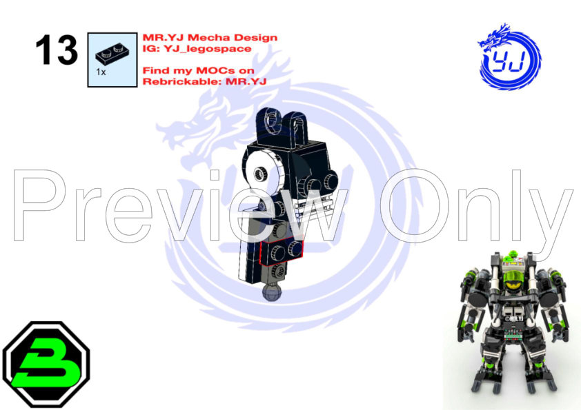 LEGO MOC BLACKTRON2 Mech-Suit by by