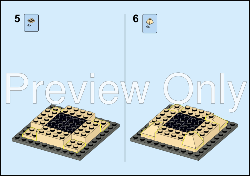 LEGO MOC Statue of Liberty Miniset by JD Bricks Rebrickable Build