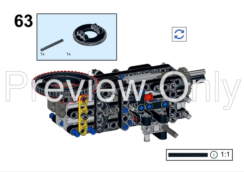 LOCOページ LEGO MOC VOLVO EW 200E MH by jzapletal | Rebrickable - Build with LEGO