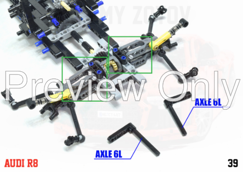 LEGO MOC Audi R8 V10 (1:10) by Artemy Zotov | Rebrickable