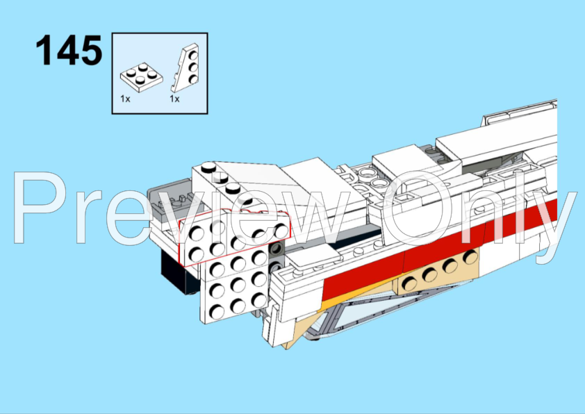 LEGO MOC Red 2 Wedge Antilles T-65 x wing Starfighter by LEGO MOC Red 2 Wedge Antilles T-65 x wing Starfighter by
