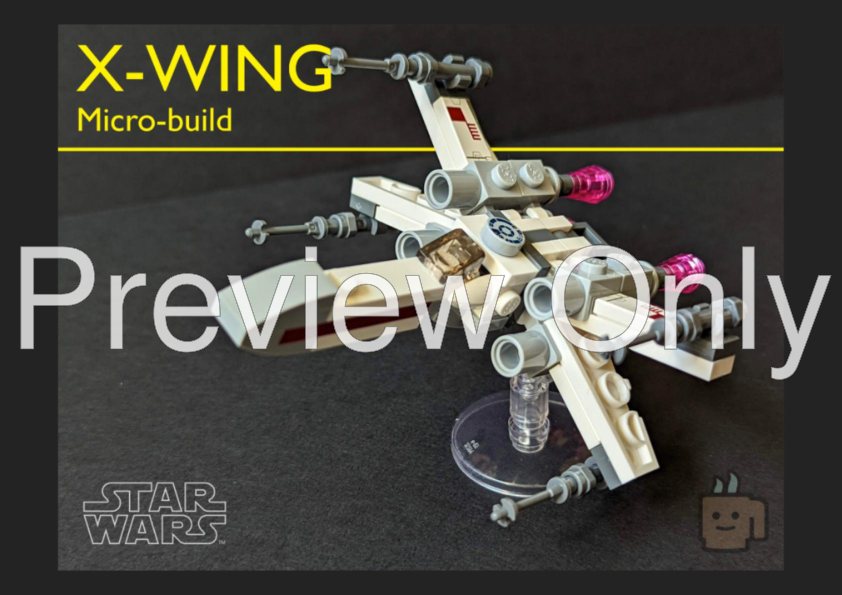 Wing Moc Lego Micro Scale X Wing MOC: EXS-wing Minifig Scale