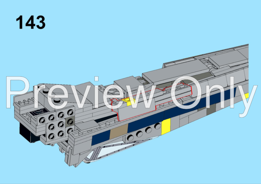 LEGO MOC Blue Leader T-65 x wing starfighter by Fukusaku
