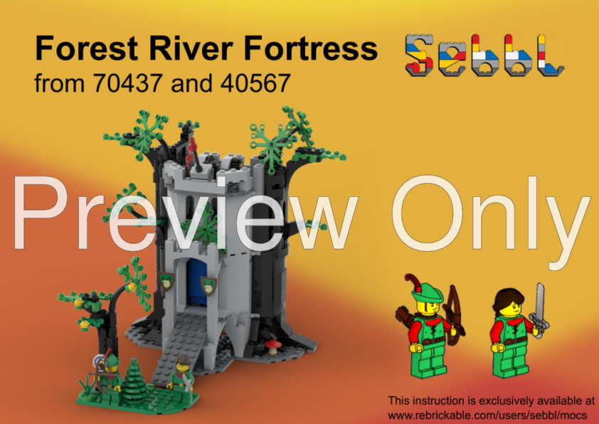 LEGO MOC River Fortress from 70437 and 40567 by sebbl