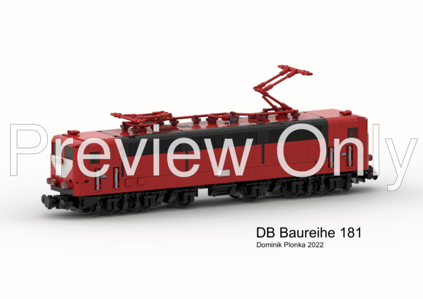 LEGO MOC DB-Baureihe 181.2 (8w) by copernicus508 | Rebrickable