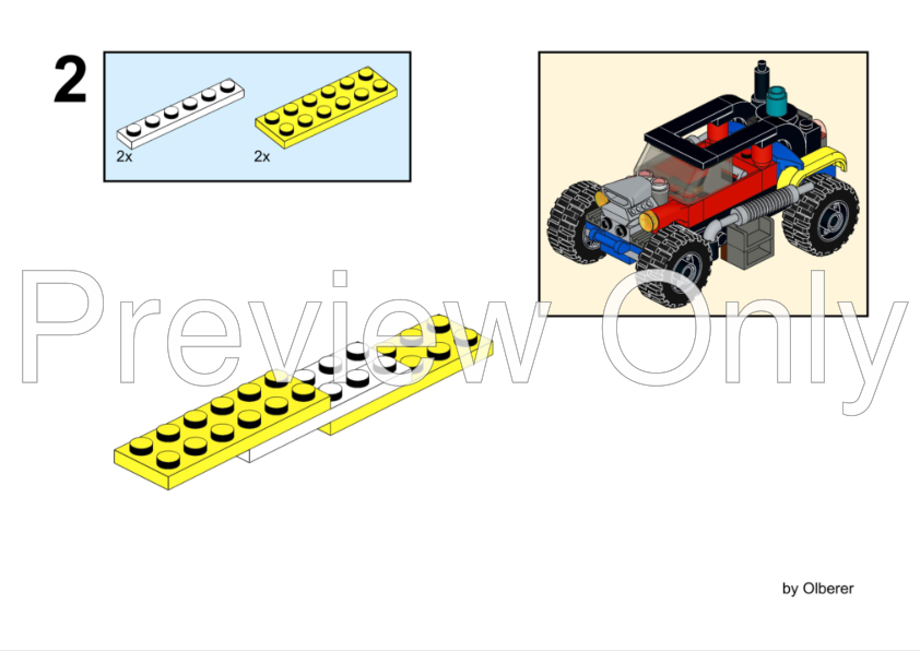 LEGO MOC Bike Rack Buggy by olberer | Rebrickable - Build with LEGO