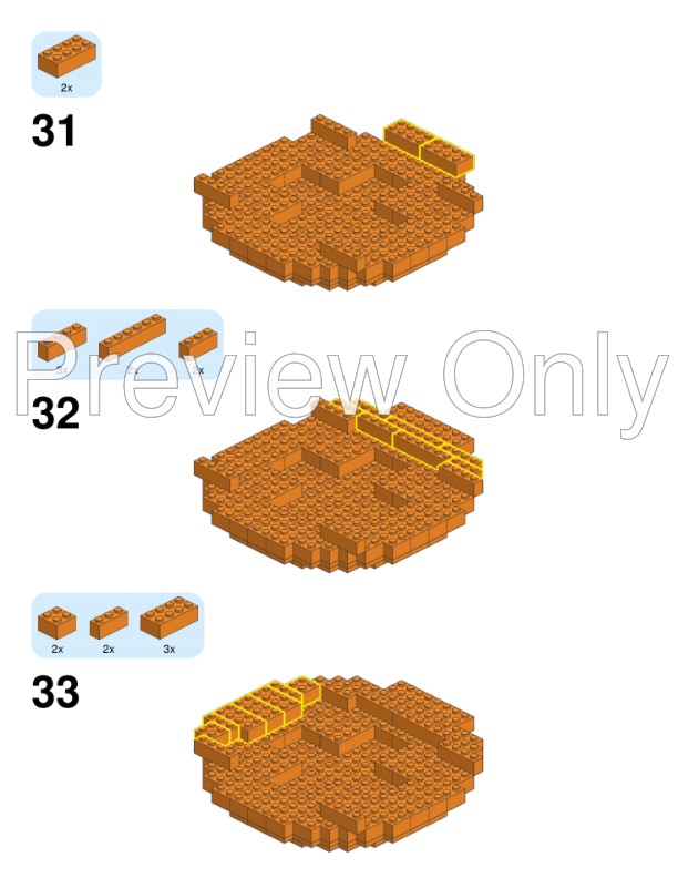 LEGO MOC Jack O'Lantern (Medium) by Ben_Stephenson Rebrickable