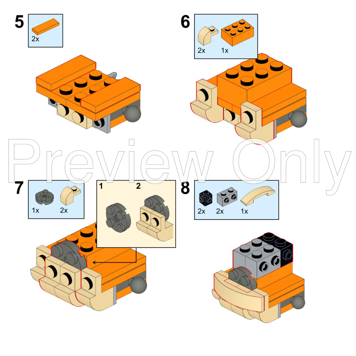 charizard lego instructions