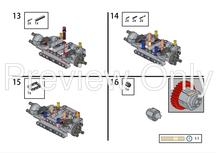 LEGO MOC 42114 C-Model: John Deere 9620 R with grain cart by lars_4444